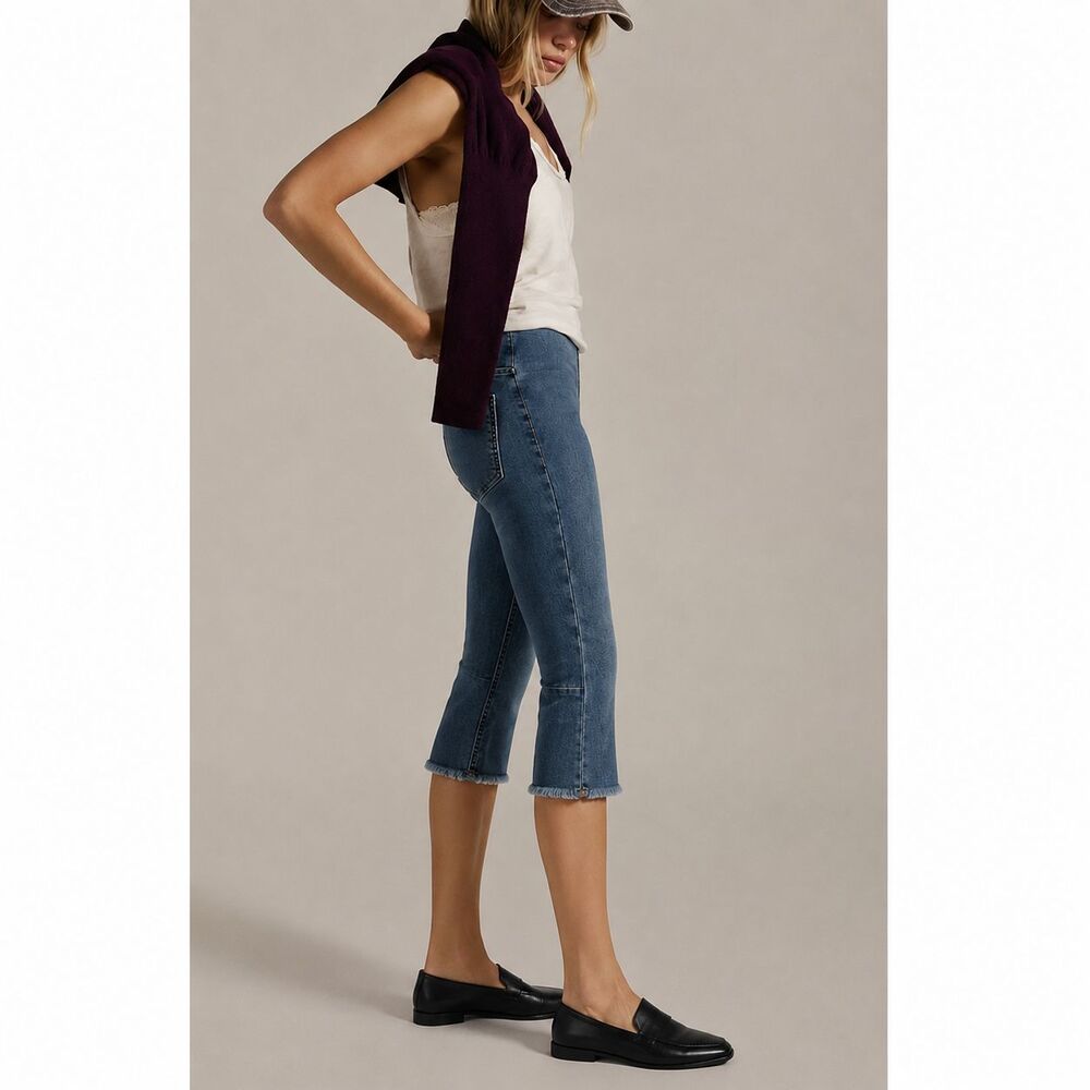 Size 30 We The Free Penny Clam Digger Jeans Pull-On 21” Inseam Free People